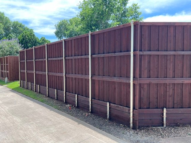 stained fence plano