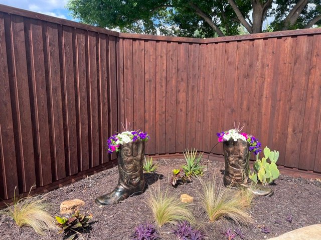 stained fence plano texas