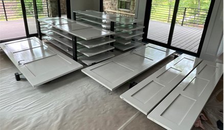 painted cabinets and doors